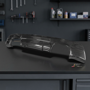 Difusor Trasero de Fibra de Carbono y Fibra de Vidrio JPMCarbon para E92/E93 M-Sport 2008-2013 con Puntas de Escape Cuádruples - Nuevo en Caja - Product Image 3
