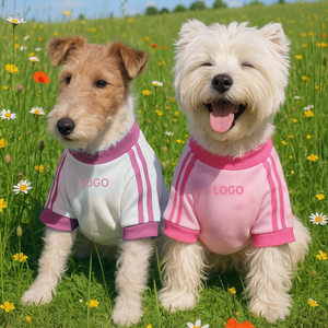 Luxe Zomer Vrijetijdskleding Hond T-Shirt Aangepast Borduurlogo Multi-Color - Product Image 1