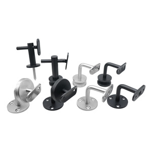 Wand halterung Außen Zier Satin Nickel Edelstahl Glas Montage Handlauf Halterung Match Geländer Stütz rohre - Product Image 5