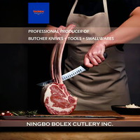 Alat pisau Butchery profesional, peralatan pisau kecil perlengkapan Cleaver kait gantungan Boning menempel mengisi pisau pemangkasan