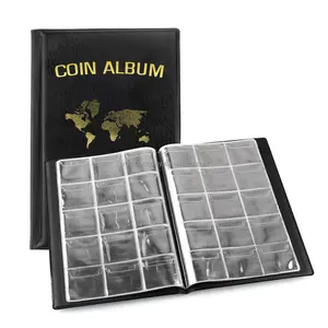 Coin Album for Coin Collection Book Penny Collecting Book Display Storage Case Lembrança Moedas Coleção Titular Binder