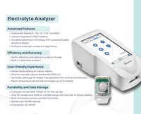 Analyseur d'ionogrammes sanguins de haute précision, analyseur d'électrolytes automatique K+, Na+, Cl-, appareil de test sanguin