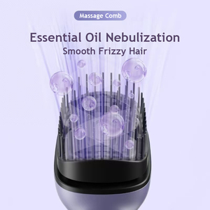 Masseur de cuir chevelu électrique rechargeable avec huile essentielle, outil anti-frisottis portable, cadeau idéal pour femme - Product Image 4