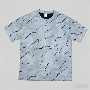 T-shirt tendance pour homme 2026 à manches courtes, haute qualité, délavé à l'acide, 100 % coton - Product Image 1