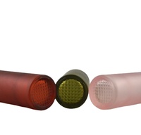 Bouteilles compte-gouttes en verre pour huile essentielle, flacon de 100ml, rose, vert, transparent, rouge, cosmétique givré