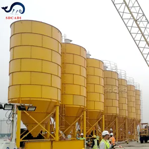 Hot Galvanized Silo Different Capacity fly ash cement powder Feed Storage Silo