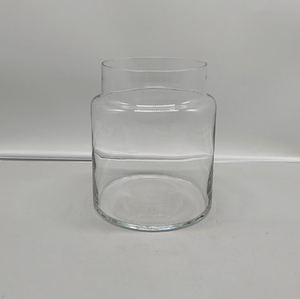 Vase de cylindre en verre clair soufflé à la main pour centres de table Arrangements floraux de mariage grand décor de bureau à domicile moderne idée cadeau - Product Image 2