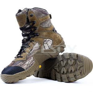 DFA1206 ESDY AS33 Botas de Senderismo y Trekking para Montañismo, Camping, Caza y Aventuras al Aire Libre, Camuflaje Maple Tree, Negro Caqui - Product Image 1