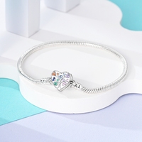 Nouveau Design DIY Charms Bracelet Pour Femmes cadeau Fit Original Charms Snake Chain 925 Sterling Silver Bracelet Jewelry wholesale