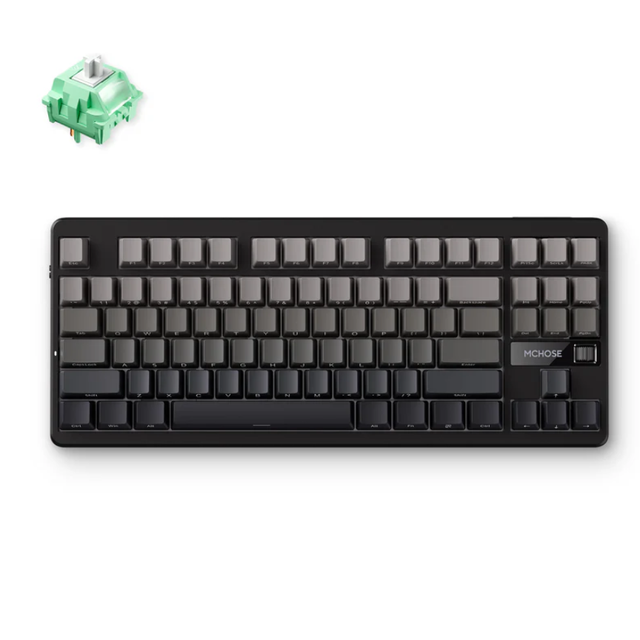MCHOSE G87 Wireless Gasket Mount Custom Mechanical Keyboard Sleek 80% Layout Customizable RGB Lighting Keyboard for Gamer