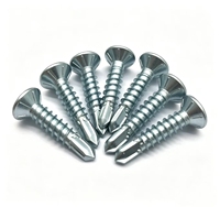 Vis autoperceuses en acier au carbone de haute qualité, plaquées zinc blanc, 3,5 mm, 4,2 mm, 4,5 mm, 4,8 mm, 5,5 mm, 6,3 mm, vis pour cloisons sèches avec certification CE