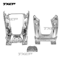 Cache de garniture de cadre de volant de voiture avec bouton de fixation inférieur pour Mercedes Benz AMG W204 W205 W206 2019+ Pièces intérieures