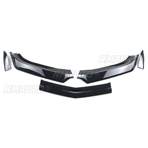 Front Bumper Lip <b>Splitter</b> Spoiler for Camaro SS 2016-2021/Camaro LS LT RS 2019-2021 Carbon Fiber Look Glossy Black Mate Black - Product Image 3