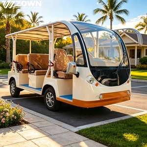 Autobús Turístico Eléctrico Panorámico de Nuevo Diseño 2026, Minibús Abierto de 23 Asientos con Batería de Plomo-Ácido para Complejos Turísticos de Playa - Product Image 1