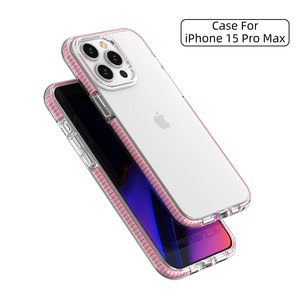 TPE TPU Flexible 2 en 1 Doux Antichoc Air Coin Pour iPhone 15 Pro <span class=keywords><strong>Max</strong></span> <span class=keywords><strong>Caver</strong></span> Pour iPhone 15 Pro - Product Image 3