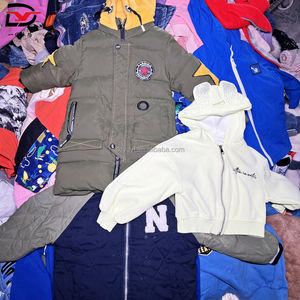 C06 utilisé vêtements d'hiver pour enfants bébé vêtements d'occasion pull mélange haut et bas seconde main enfants vêtements Stock Bale - Product Image 1