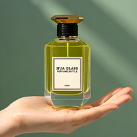 Nouveau produit bouteille de parfum en verre transparent vide à sertir 30ml 50ml 100ml vaporisateur de parfum noir de luxe avec emballage en boîte