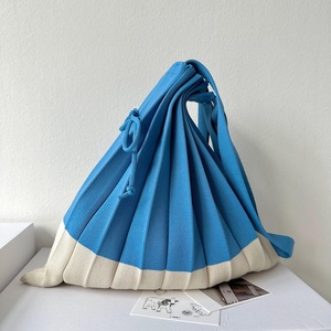 Bolso de Hombro Tejido Colorido de Nuevo Diseño, Bolso de Mano Plegable Portátil para Mujer, Fácil de Llevar, Bolso de Compras - Product Image 2