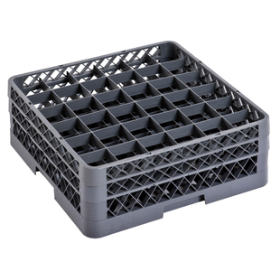 Estante de vidrio estilo L para restaurante de hotel, 25 compartimentos para plato y plato - Product Image 3