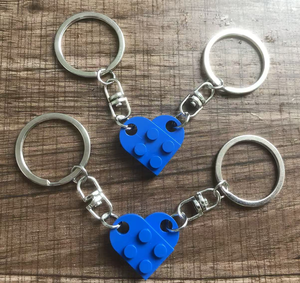 Oferta Especial: Juego de 2 Llaveros de Corazón de Ladrillo a Juego para Parejas y Mejores Amigos, Sin Níquel, Ecológicos, Regalo al por Mayor, Listo para Enviar - Product Image 5