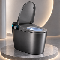 WC intelligent de luxe avec bidet intégré, fonctionnement automatique, lavage féminin, séchage à air chaud, télécommande