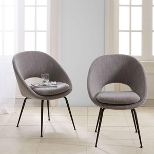 Silla de comedor sencilla nórdica moderna, respaldo de lujo, tela súper cómoda, estudio en casa, uso en Hotel/cafetería/restaurante - Product Image 1