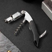 Ouvre-bouteille multifonction portable pour vin et bière, tire-bouchon en bois, acier inoxydable, pour la maison, les fêtes, les rassemblements décontractés, la cuisine