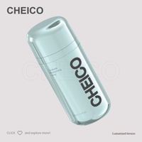 Bouteilles à pompe sans pression 50ml 80ml 100ml 120ml, contenants cosmétiques en plastique PP à col étroit, logo personnalisé OEM