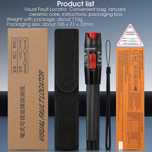 Lápiz de Prueba de Fibra Óptica AUA-50MW, Lápiz de Luz Roja VFL, Adecuado para Localizador Visual de Fallas de Fibra Óptica con Interfaz SC/FC/ST - Product Image 6