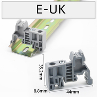 Support de fixation d'extrémité pour bornier sur rail DIN E/UK, embout de fixation, pince d'extrémité