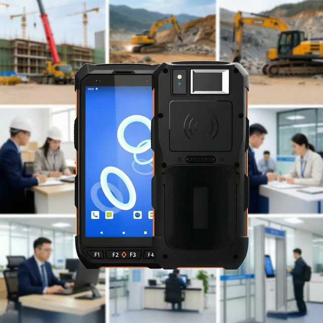 Wireless Android Biometric Fingerprint Scanners PDA Attendance Terminal with NFC Reader for Access Control Identity Verification