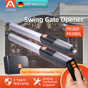 Aavaq PK loạt Swing cánh tay kép cổng Opener cho biệt thự với 24V DC động cơ 80M điều khiển từ xa 400/800kg Công suất - Product Image 2