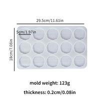 Moule en silicone pour support de téléphone en résine époxy, forme ronde irrégulière, moules en silicone circulaires pour artisanat en résine