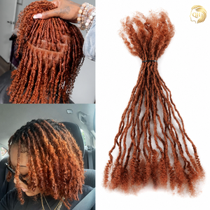 Cheveux humains 100% Remy 350&30 #   Extensions de dreadlocks afro crépues en vrac, type Sister Locks, 0,3 cm, 4-24 pouces, douces, pour tresses au crochet - Product Image 1