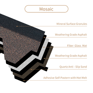 <span class=keywords><strong>Bardeaux</strong></span> <span class=keywords><strong>d</strong></span>'<span class=keywords><strong>asphalte</strong></span> Mosaic Bark Brown - Product Image 5