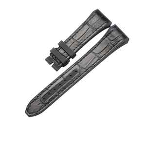 Bracelet de montre compatible avec Franck Muller V32 FM - Bracelet de remplacement en cuir avec bande en caoutchouc fluoré étanche - Product Image 2