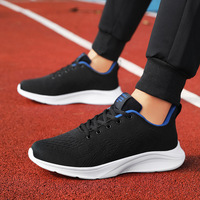 Chaussures de course à lacets pour hommes, personnalisables avec logo, nouvelle collection été, respirantes, en maille, légères, amortissantes et souples