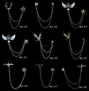 <span class=keywords><strong>Homme</strong></span> Costume <span class=keywords><strong>Chemise</strong></span> Col Épinglette Broche Dragon Badge Rétro Épingles Robe <span class=keywords><strong>De</strong></span> <span class=keywords><strong>Mariage</strong></span> Fête - Product Image 3
