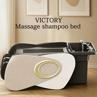 Lit de massage pour shampoing, chauffant pour mollets, pour salon et domicile, capacité de charge 150 kg, imperméable, pour lavage de cheveux