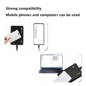 Đầu đọc thẻ không tiếp xúc 13.56 MHz Đầu đọc thẻ Máy tính để bàn đầu đọc thẻ IC Đầu đọc thẻ nhận dạng tần số vô tuyến RFID - Product Image 3