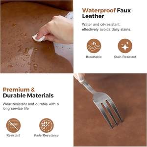 Tabourets <span class=keywords><strong>de</strong></span> <span class=keywords><strong>bar</strong></span> pivotants en similicuir rembourrés modernes nordiques avec cadre en métal pour restaurant pub - Product Image 6