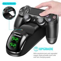 Station d'accueil à double poignée USB pour manette de jeu Ps4/ps4 Slim/ps4 Pro Gamepad Joystick Dock Mount