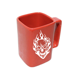 Bán buôn Cốc gốm sáng tạo độc đáo vuông gốm cốc cà phê với xử lý drinkware Cube Hình dạng cốc trà - Product Image 2