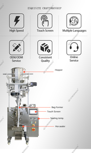 Machine d'emballage alimentaire verticale pour sachets de 5g à 250g, pour sucre, sel, grains de café torréfiés, chips de <span class=keywords><strong>banane</strong></span>, collations, pour les petites entreprises - Product Image 2