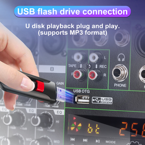 Mixer Audio Professionale Digitale GT8 a 8 Canali con <span class=keywords><strong>Amplificatore</strong></span> Integrato 500W*2, Console per Studio e Palco - Product Image 3