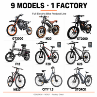 Dirt Mountain Motosikletleri Pit Motocross Sporları Elektrikli Bisiklet E-bisiklet Bisiklet OUXI GT2000 3000W 48V 20Ah 37.3Mph