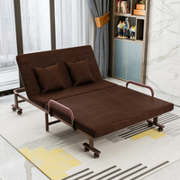 Cama Metálica Multifuncional de Uso General, Mueble Portátil para el Hogar, Cama Plegable Ajustable con Barandilla