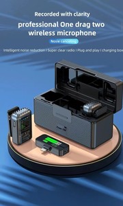 Aurora âm thanh KS08 không dây Trọng lượng nhẹ condenser ve áo <span class=keywords><strong>Microphone</strong></span> sạc buồng hiển thị kỹ thuật số giảm tiếng ồn video vlog - Product Image 6