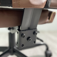 Échantillon gratuit Meilleur fauteuil de jeu en cuir synthétique pivotant Ultimate avec porte-gobelet Lumière LED Empereur Vert Blanc