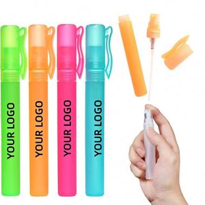 Flacon pulvérisateur portable 10 ml avec clip stylo, logo personnalisé, atomiseur à brume fine givrée, rechargeable, pour échantillons de parfum - Product Image 1